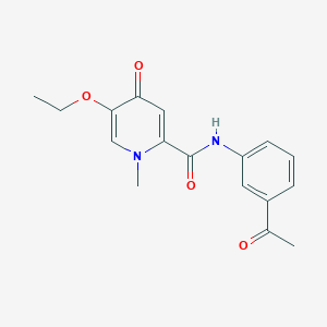 N-(3-acetylphenyl)-5-ethoxy-1-methyl-4-oxo-1,4-dihydropyridine-2-carboxamide