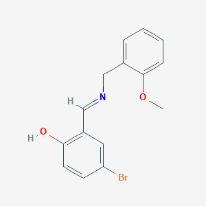 4-bromo-2-{(E)-[(2-methoxybenzyl)imino]methyl}phenol