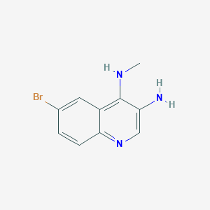 molecular formula C10H10BrN3 B2837048 6-bromo-N4-methylquinoline-3,4-diamine CAS No. 1153388-53-4