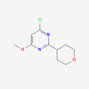 4-Chloro-6-methoxy-2-(oxan-4-yl)pyrimidine