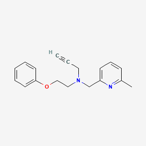 molecular formula C18H20N2O B2837064 [(6-Methylpyridin-2-yl)methyl](2-phenoxyethyl)(prop-2-yn-1-yl)amine CAS No. 1375911-48-0