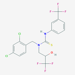 N-(2,4-dichlorobenzyl)-N-(3,3,3-trifluoro-2-hydroxypropyl)-N'-[3-(trifluoromethyl)phenyl]thiourea