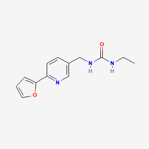 molecular formula C13H15N3O2 B2837094 1-乙基-3-((6-(呋喃-2-基)吡啶-3-基)甲基)脲 CAS No. 2034580-65-7