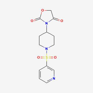 molecular formula C13H15N3O5S B2837112 3-(1-(吡啶-3-基磺酰)哌嗪-4-基)噁唑烷-2,4-二酮 CAS No. 2034362-73-5