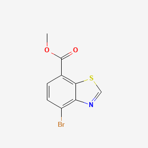 molecular formula C9H6BrNO2S B2837122 Methyl 4-bromobenzo[d]thiazole-7-carboxylate CAS No. 2091461-95-7