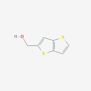 molecular formula C7H6OS2 B2837124 Thieno[3,2-b]thiophen-2-ylmethanol CAS No. 127025-34-7