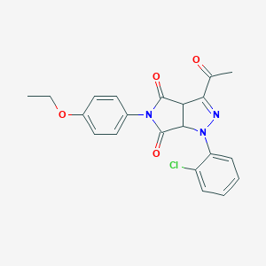 3-acetyl-1-(2-chlorophenyl)-5-(4-ethoxyphenyl)-3a,6a-dihydropyrrolo[3,4-c]pyrazole-4,6(1H,5H)-dione