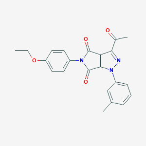 3-acetyl-5-(4-ethoxyphenyl)-1-(3-methylphenyl)-3a,6a-dihydropyrrolo[3,4-c]pyrazole-4,6(1H,5H)-dione