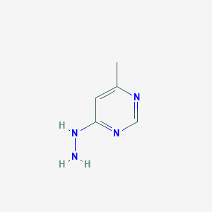 molecular formula C5H8N4 B2837149 4-Hydrazinyl-6-methylpyrimidine CAS No. 33592-43-7