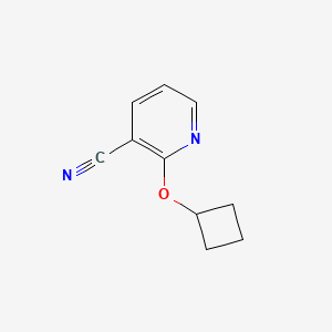 molecular formula C10H10N2O B2837229 2-Cyclobutoxypyridine-3-carbonitrile CAS No. 1248100-31-3