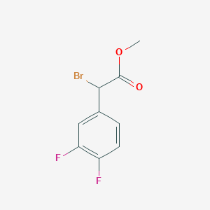 molecular formula C9H7BrF2O2 B2837232 甲酸2-溴-2-(3,4-二氟苯基)酯 CAS No. 557798-56-8