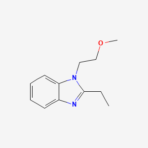 molecular formula C12H16N2O B2837237 2-Ethyl-1-(2-methoxyethyl)benzimidazole CAS No. 488086-49-3