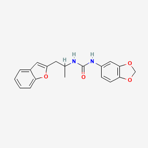 1-(Benzo[d][1,3]dioxol-5-yl)-3-(1-(benzofuran-2-yl)propan-2-yl)urea