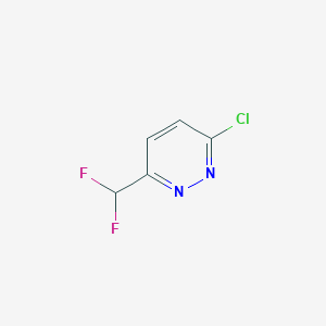 molecular formula C5H3ClF2N2 B2837241 3-氯-6-(二氟甲基)吡啶嗪 CAS No. 1706439-95-3