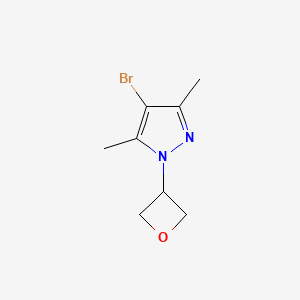 molecular formula C8H11BrN2O B2837243 4-Bromo-3,5-dimethyl-1-(oxetan-3-yl)pyrazole CAS No. 1783961-40-9