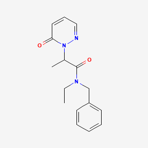 N-benzyl-N-ethyl-2-(6-oxopyridazin-1(6H)-yl)propanamide