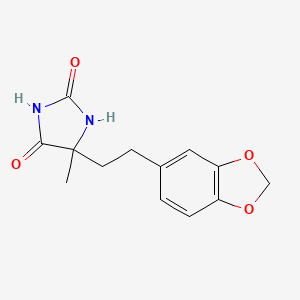 5-[2-(2H-1,3-benzodioxol-5-yl)ethyl]-5-methylimidazolidine-2,4-dione