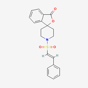 (E)-1'-(styrylsulfonyl)-3H-spiro[isobenzofuran-1,4'-piperidin]-3-one