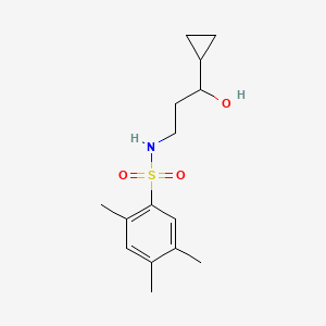 N-(3-cyclopropyl-3-hydroxypropyl)-2,4,5-trimethylbenzenesulfonamide