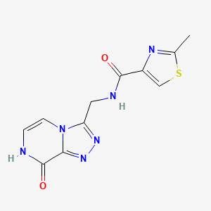 N-((8-hydroxy-[1,2,4]triazolo[4,3-a]pyrazin-3-yl)methyl)-2-methylthiazole-4-carboxamide