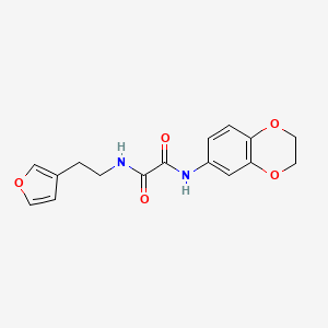 N1-(2,3-dihydrobenzo[b][1,4]dioxin-6-yl)-N2-(2-(furan-3-yl)ethyl)oxalamide