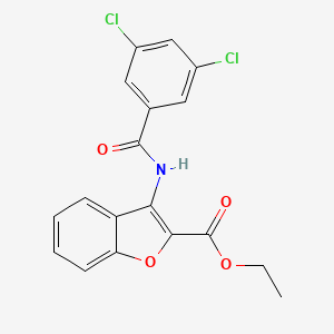 Ethyl 3-(3,5-dichlorobenzamido)benzofuran-2-carboxylate