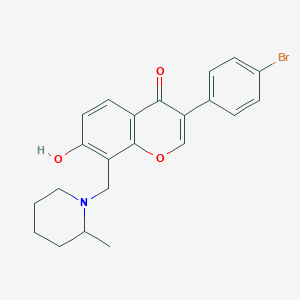 3-(4-bromophenyl)-7-hydroxy-8-((2-methylpiperidin-1-yl)methyl)-4H-chromen-4-one