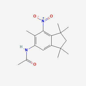 N-(1,1,3,3,6-pentamethyl-7-nitro-2,3-dihydro-1H-inden-5-yl)acetamide