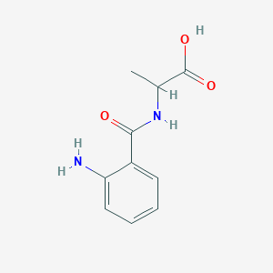 molecular formula C10H12N2O3 B2837320 2-[(2-Aminobenzoyl)amino]propanoic acid CAS No. 10167-31-4