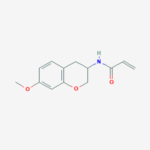molecular formula C13H15NO3 B2837335 N-(7-Methoxy-3,4-dihydro-2H-chromen-3-yl)prop-2-enamide CAS No. 2175665-53-7