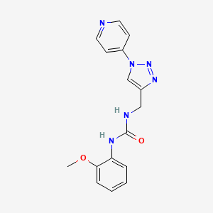 1-(2-methoxyphenyl)-3-((1-(pyridin-4-yl)-1H-1,2,3-triazol-4-yl)methyl)urea