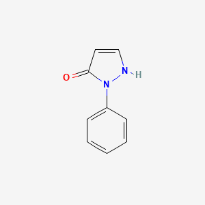 molecular formula C9H8N2O B2837354 1-phenyl-1H-pyrazol-5-ol CAS No. 876-93-7