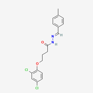 (E)-4-(2,4-dichlorophenoxy)-N'-(4-methylbenzylidene)butanehydrazide