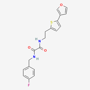 N1-(4-fluorobenzyl)-N2-(2-(5-(furan-3-yl)thiophen-2-yl)ethyl)oxalamide