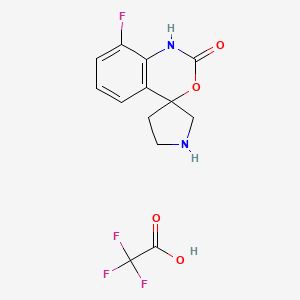 8-Fluorospiro[1H-3,1-benzoxazine-4,3'-pyrrolidine]-2-one;2,2,2-trifluoroacetic acid