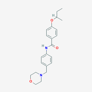 molecular formula C22H28N2O3 B283740 4-sec-butoxy-N-[4-(4-morpholinylmethyl)phenyl]benzamide 