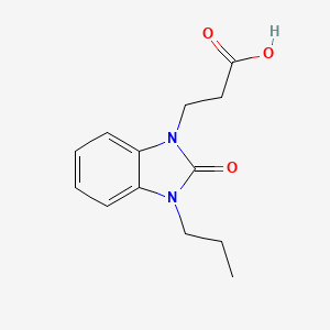 3-(2-oxo-3-propyl-2,3-dihydro-1H-1,3-benzodiazol-1-yl)propanoic acid