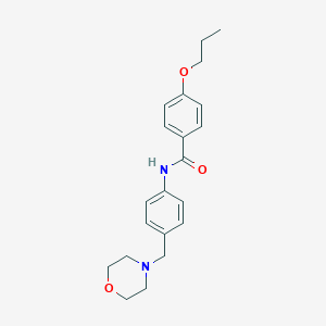 molecular formula C21H26N2O3 B283742 N-[4-(4-morpholinylmethyl)phenyl]-4-propoxybenzamide 