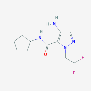 4-Amino-N-cyclopentyl-1-(2,2-difluoroethyl)-1H-pyrazole-5-carboxamide