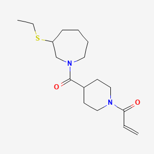 1-[4-(3-Ethylsulfanylazepane-1-carbonyl)piperidin-1-yl]prop-2-en-1-one
