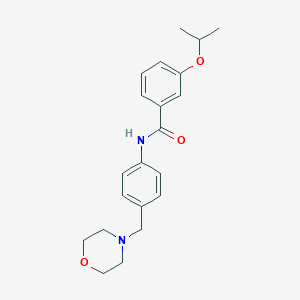 3-isopropoxy-N-[4-(4-morpholinylmethyl)phenyl]benzamide