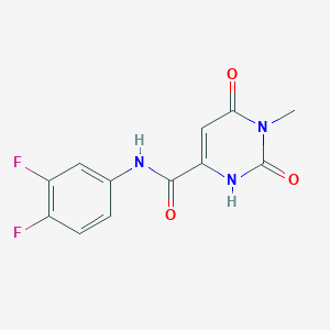 N-(3,4-difluorophenyl)-6-hydroxy-1-methyl-2-oxo-1,2-dihydro-4-pyrimidinecarboxamide