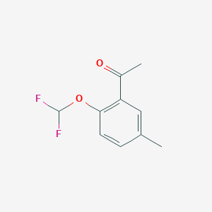molecular formula C10H10F2O2 B2837451 1-[2-(Difluoromethoxy)-5-methylphenyl]ethan-1-one CAS No. 571158-90-2