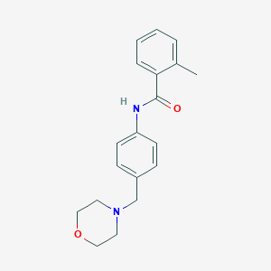 2-methyl-N-[4-(4-morpholinylmethyl)phenyl]benzamide