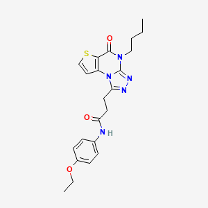 3-(4-butyl-5-oxo-4,5-dihydrothieno[2,3-e][1,2,4]triazolo[4,3-a]pyrimidin-1-yl)-N-(4-ethoxyphenyl)propanamide