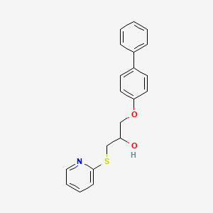 1-(4-Phenylphenoxy)-3-(2-pyridylthio)propan-2-ol