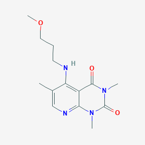 5-((3-methoxypropyl)amino)-1,3,6-trimethylpyrido[2,3-d]pyrimidine-2,4(1H,3H)-dione