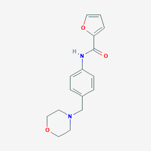 molecular formula C16H18N2O3 B283749 N-[4-(morpholin-4-ylmethyl)phenyl]-2-furamide 