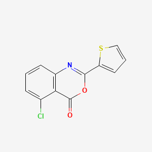 molecular formula C12H6ClNO2S B2837493 5-Chloro-2-thiophen-2-yl-3,1-benzoxazin-4-one CAS No. 70625-69-3