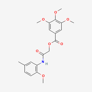 [2-(2-Methoxy-5-methylanilino)-2-oxoethyl] 3,4,5-trimethoxybenzoate
